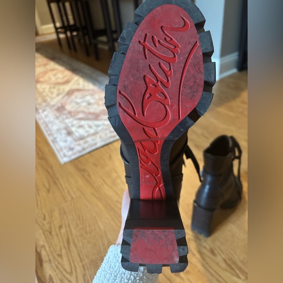 Christian Louboutin Macadamia 100 leather boots EU 37 - Picture 6 of 12